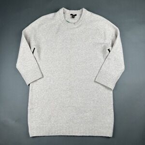 Dalia Knit Long Sleeve Sweater Dress Beige Cream Women's Size Large XL NEW